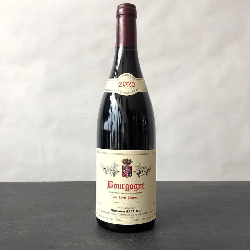 2022DomaineGhislaineBarthodBourgogneLesBonsBatonsRougeBurgundy,France