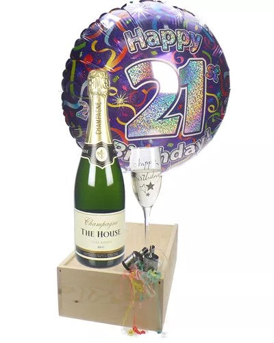 21stBirthdayChampagneFluteGift