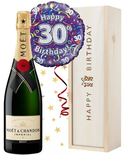 30thBirthdayChampagneandBalloonGift
