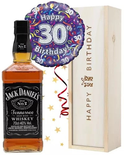 30thBirthdayJackDanielsWhiskeyandBalloonGift