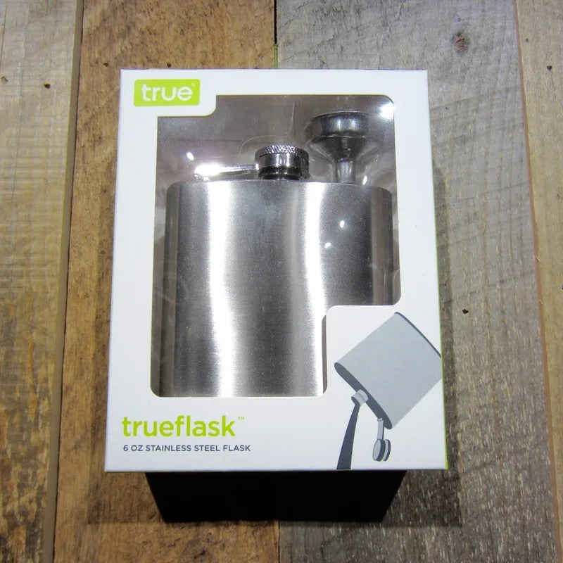 6ozStainlessSteelFlaskWithFunnel