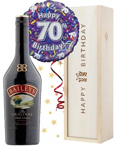 70thBirthdayBaileysandBalloonGift