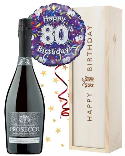 80thBirthdayProseccoandBalloonGift