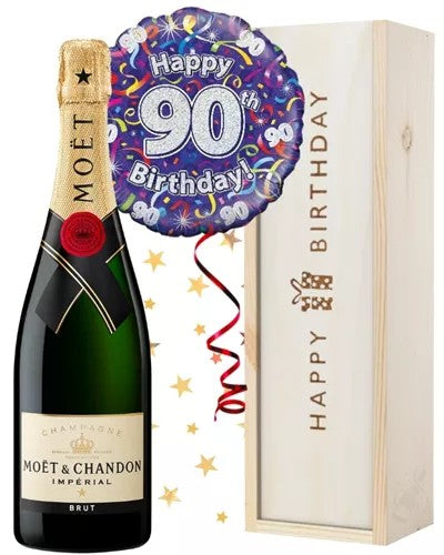 90thBirthdayChampagneandBalloonGift