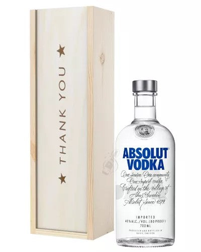 AbsolutVodkaThankYouGiftInWoodenBox