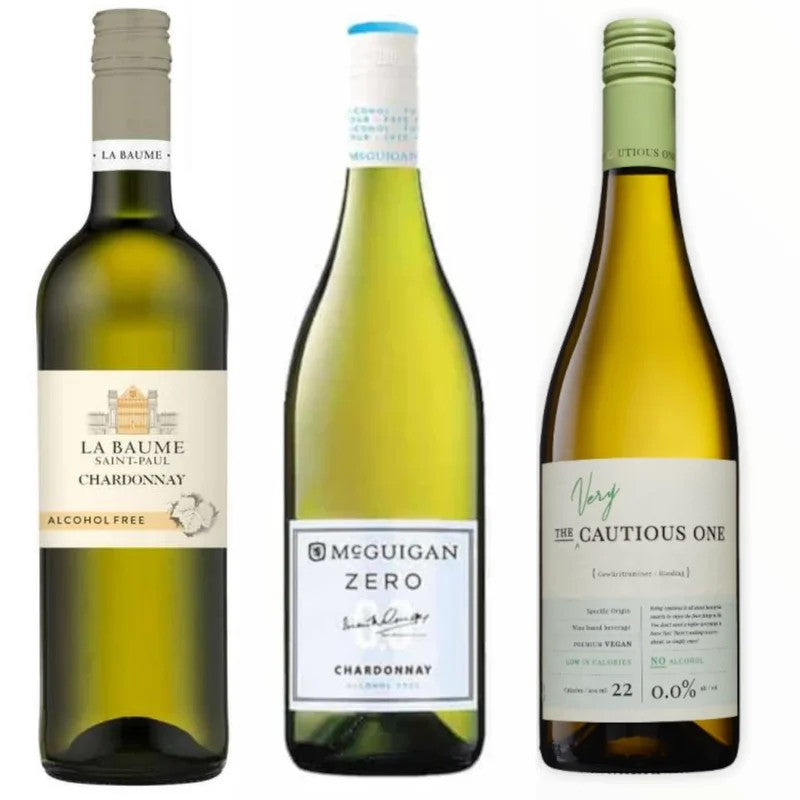 AlcoholFreeWhiteWineIntroductionBundle–NonAlcoholicWhiteWineTastingTrio