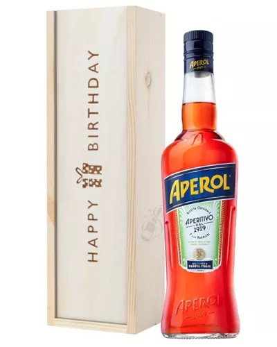 AperolSpritzBirthdayGiftInWoodenBox