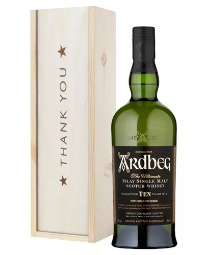 Ardbeg10YearOldSingleMaltWhiskyThankYouGiftInWoodenBox
