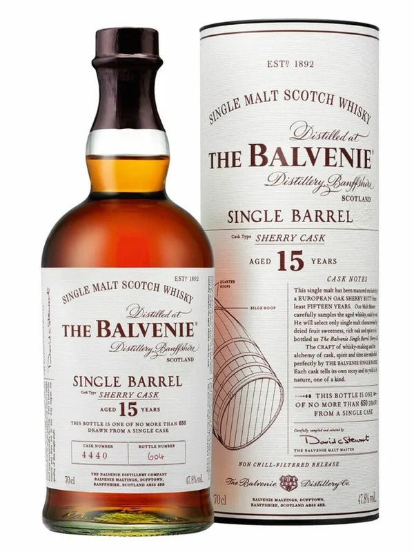 Balvenie15YearsSingleBarrelSherryCask70cl.47,8%