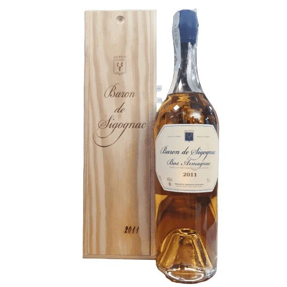 BasArmagnacAOC2011BarondeSigognacWoodenCase(70CL,40.0%Vol.)–WoodenCase