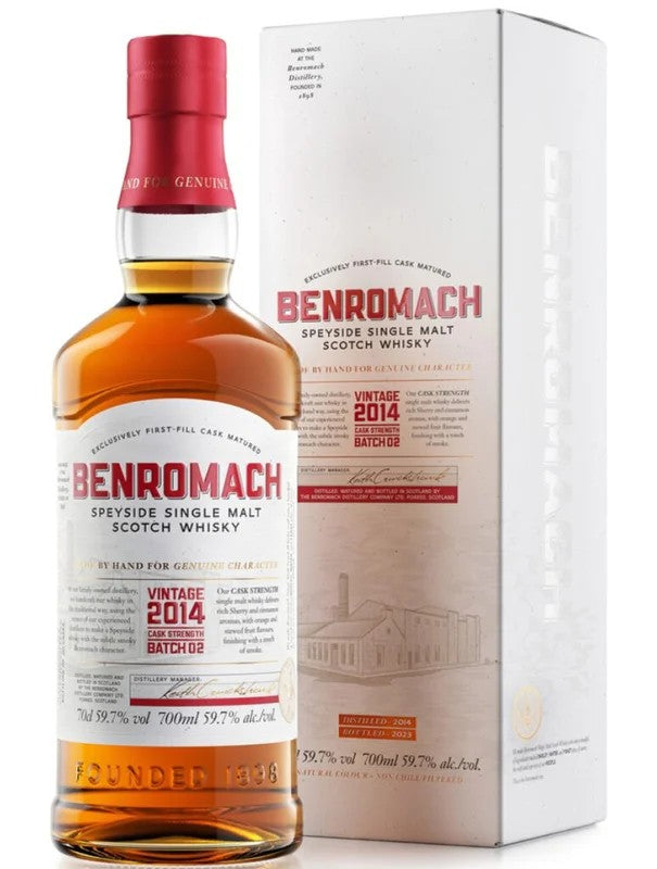 BenromachVintage2014CaskStrengthBatch2202370cl.59,7%