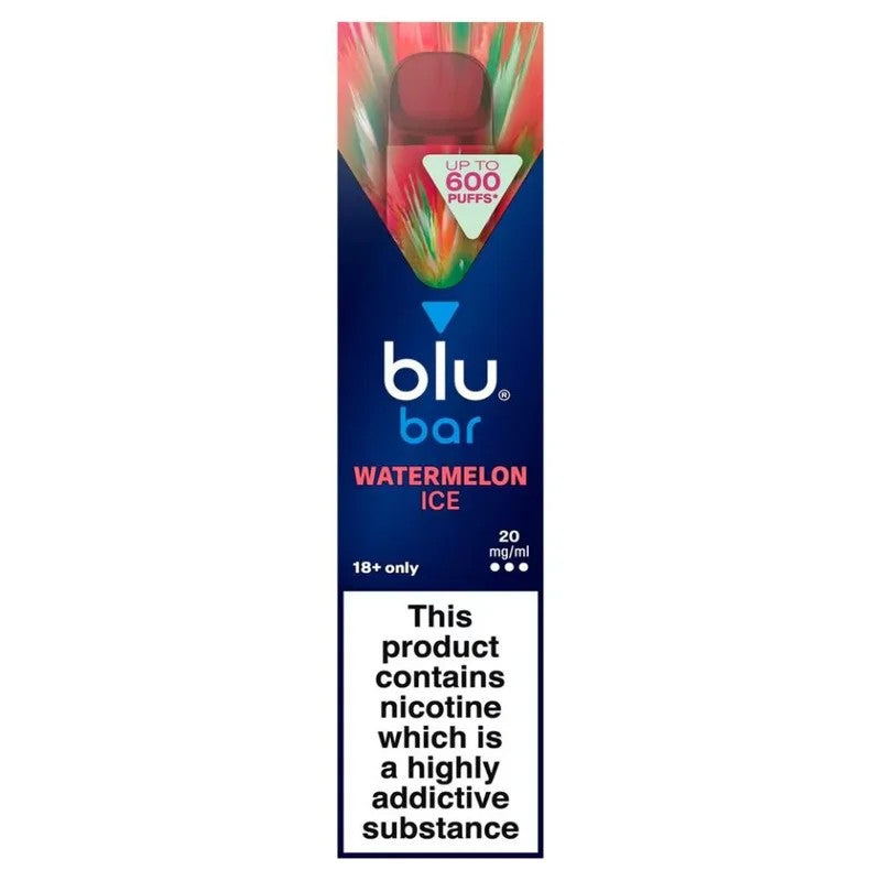 BluBarWatermelonIceDisposableVape20mg/ml
