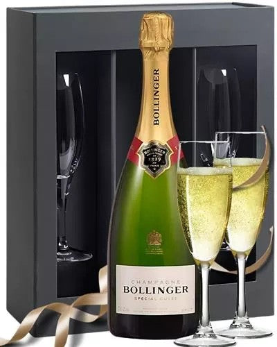 BollingerChampagneGiftSetWithFluteGlasses
