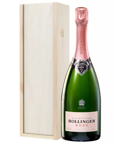 BollingerRoseChampagneGiftinWoodenBox