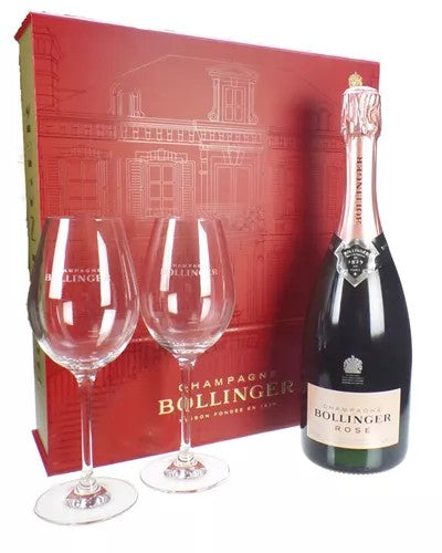 BollingerRoseChampagneGiftSetwithGlasses