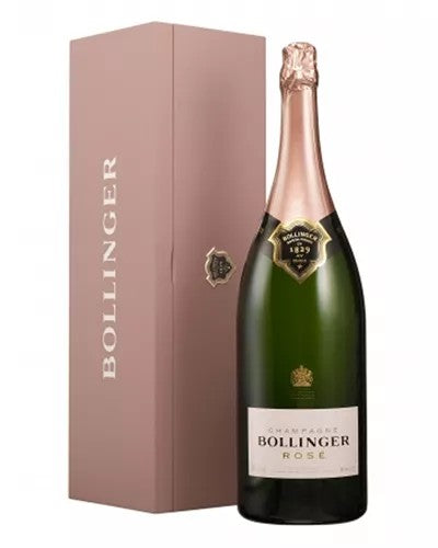 BollingerRoseChampagneJeroboam300clinAPinkWoodenGiftbox