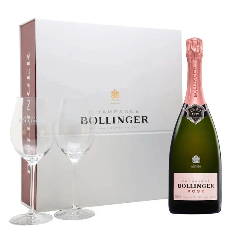 BollingerRoseGiftSetwith2GlassesNV