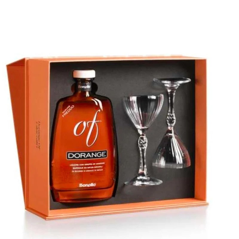 BonolloOfDorangeLiqueurCapsuleCollection70clGiftBoxwith2Glasses