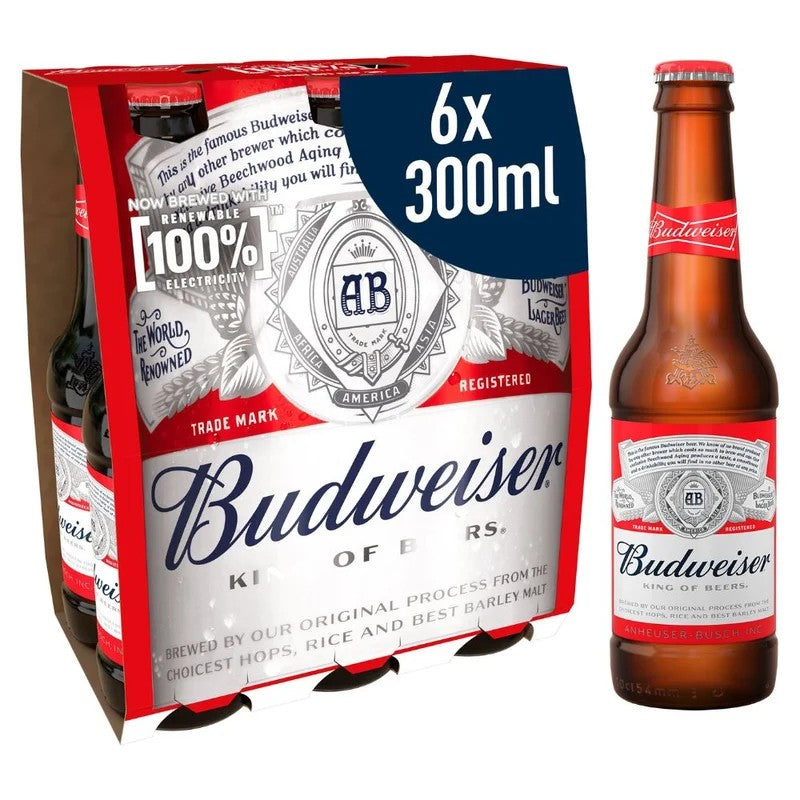 Budweiser6x300mlBottles