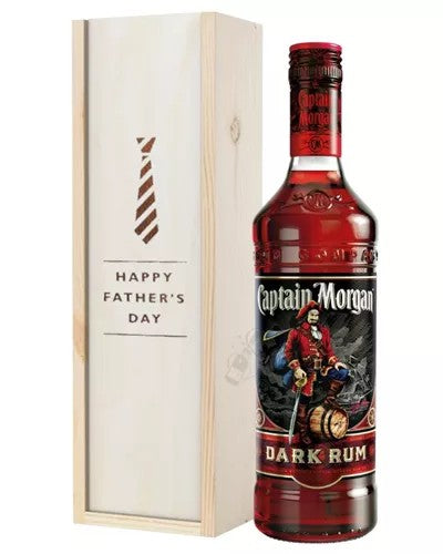 CaptainMorganRumFathersDayGiftInWoodenBox