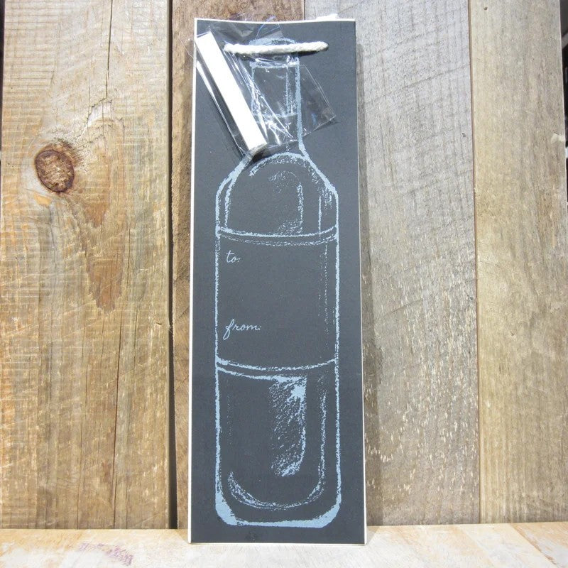 ChalkboardBottleCrestWineBag