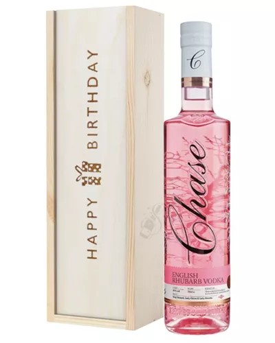 ChaseRhubarbVodkaBirthdayGiftInWoodenBox
