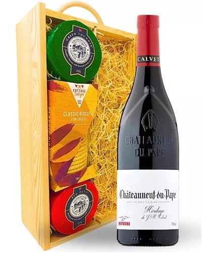 ChateauneufDuPapeWineandCheeseHamper
