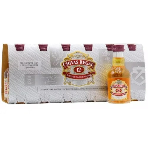 ChivasRegal12yoScotchWhiskyMiniature5clBottle–12Pack