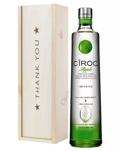 CirocAppleVodkaThankYouGiftInWoodenBox