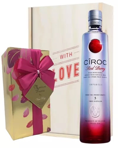 CirocRedBerryVodkaandChocolatesValentinesGift