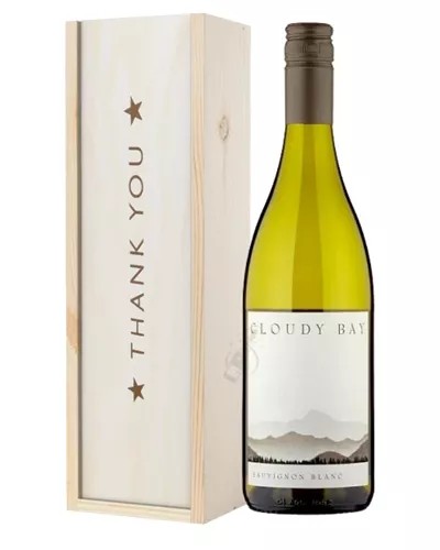 CloudyBaySauvignonBlancThankYouGiftInWoodenBox