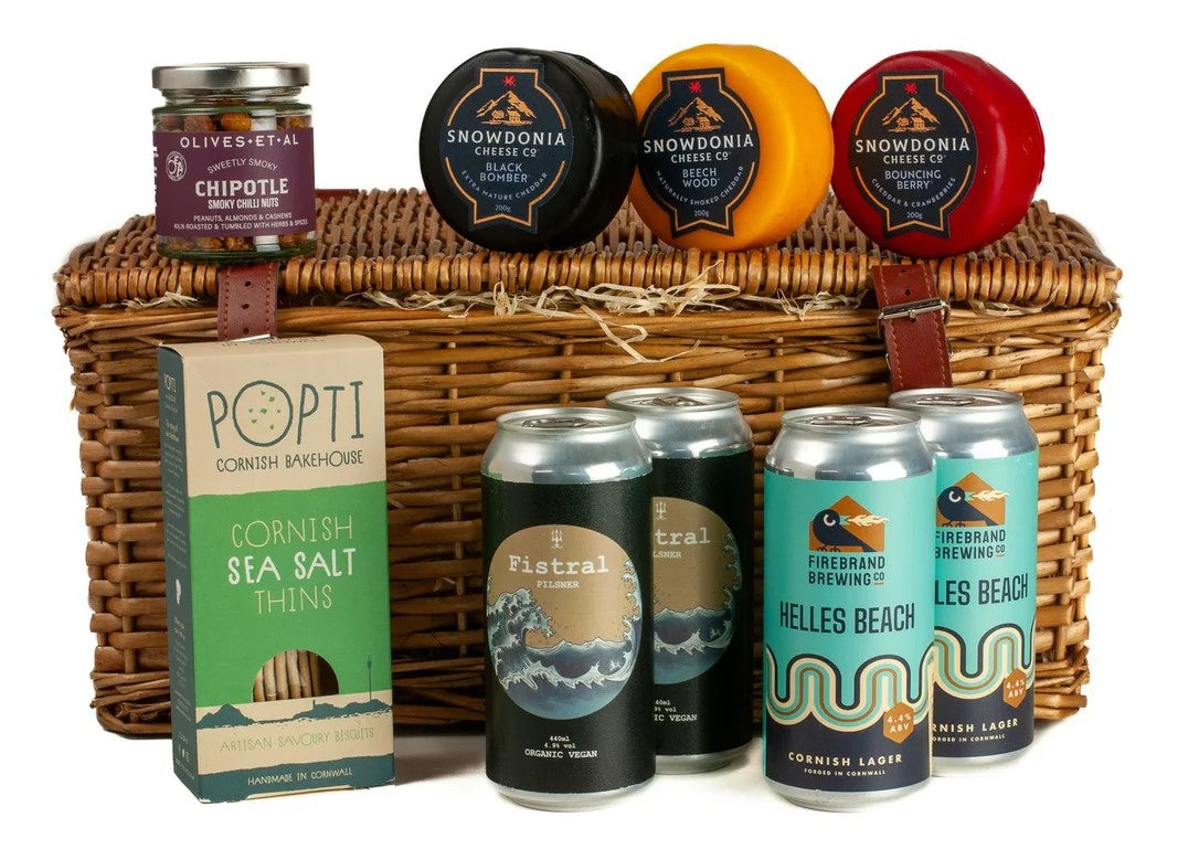 CornishCraftBeer,ArtisanCheese&NibblesHamper