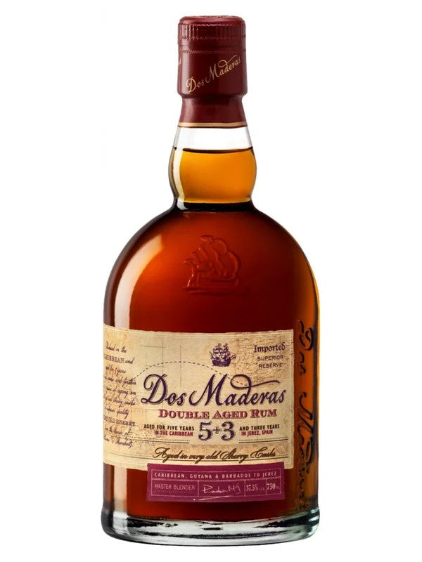 DosMaderas–DoubleAgedRum5+3Years70cl.37,5%