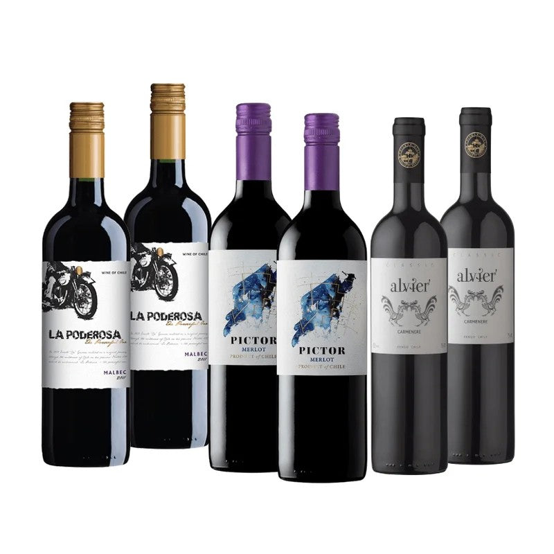 EasyDrinkingRedWineMixedcaseofVeryquaffableWine6x750ml