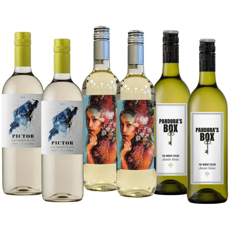 EasydrinkingwinesWhitewinemixedcase6x750ml