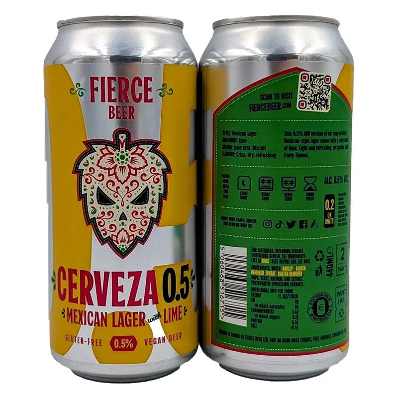 FierceBeerCerveza0.5%–AlcoholFreeLager