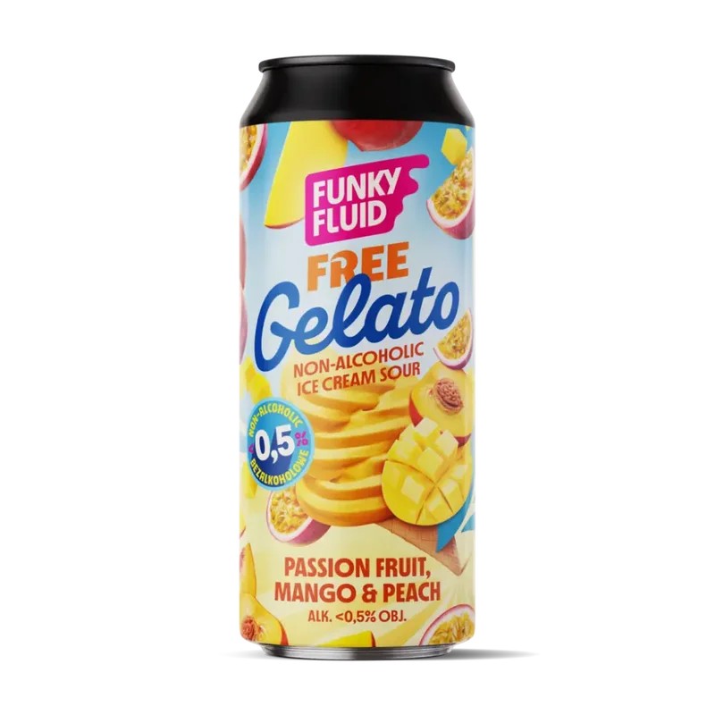 FunkyFluidFreeGelatoPassionfruit,Mango&PeachAlcoholFreeSour