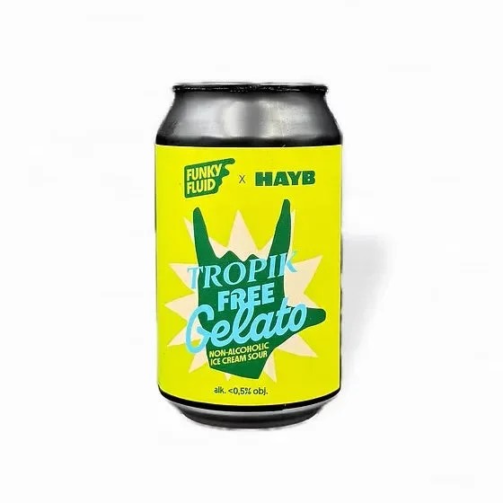 FunkyFluidTropikFreeGelato–AlcoholFreeSourBeer