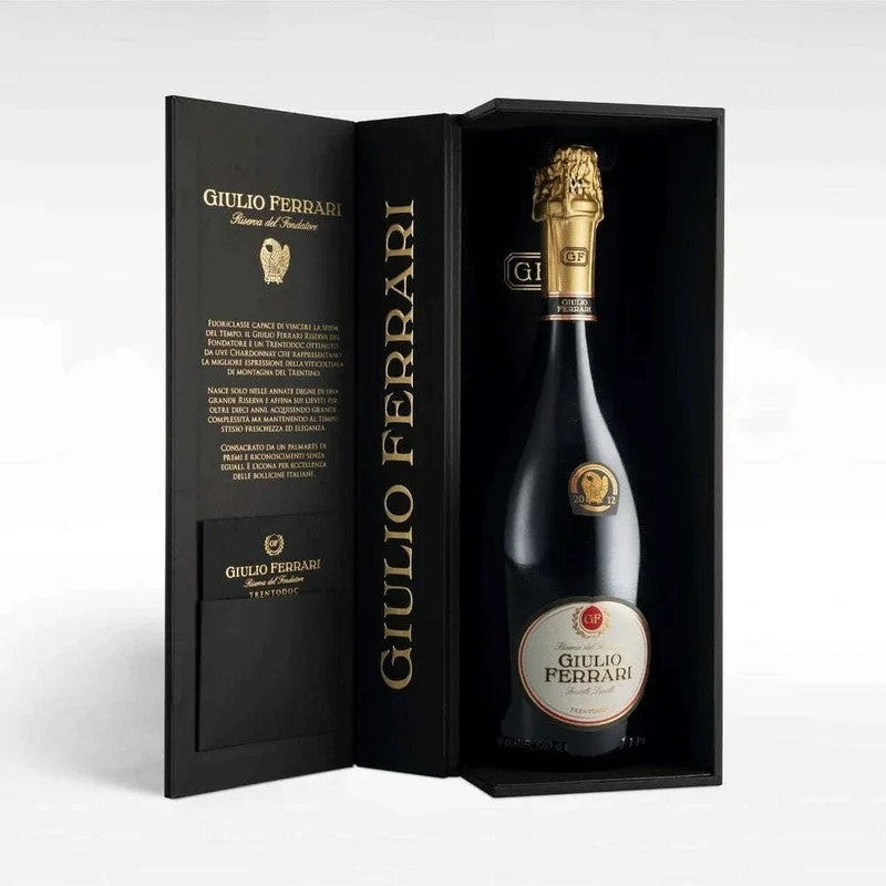 GiulioFerrari’RiservadelFondatoreTrentoSpumanteBrutFerrari2015CofanettoAstucciato