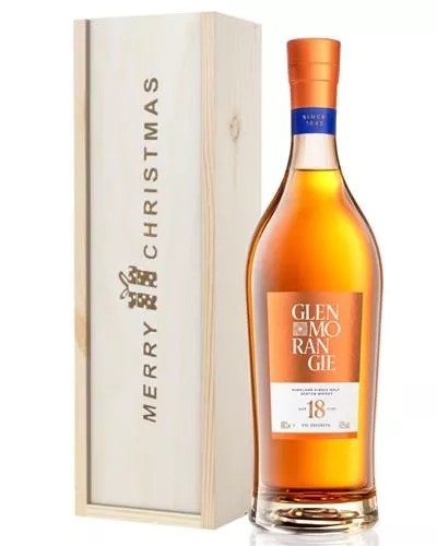 Glenmorangie18YearOldSingleMaltWhiskyChristmasGiftInWoodenBox