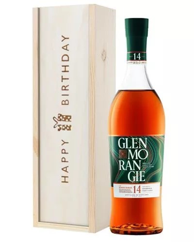 GlenmorangieQuintaRubanMaltWhiskyBirthdayGiftInWoodenBox