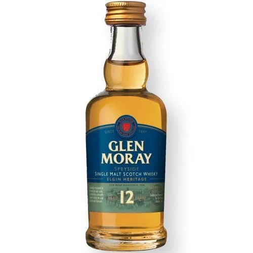 GlenMoray12yoSingleMaltScotchMiniatureBottle