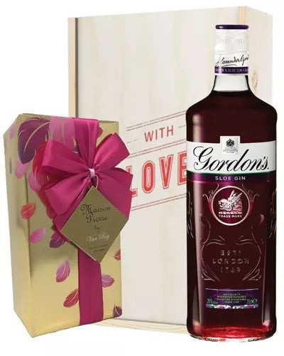 GordonsSloeGinAndChocolatesValentinesGift