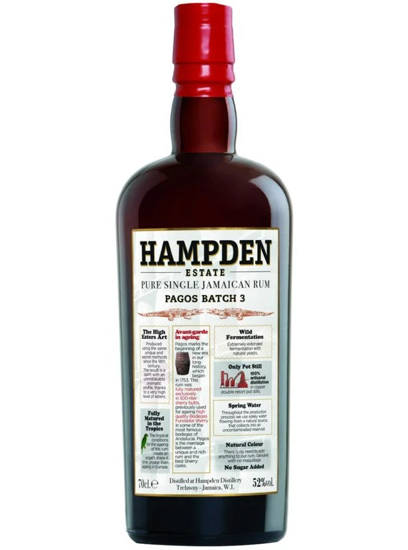 HampdenEstate–PagosBatch32024Ed.100%Ex-SherryCask70cl.52%