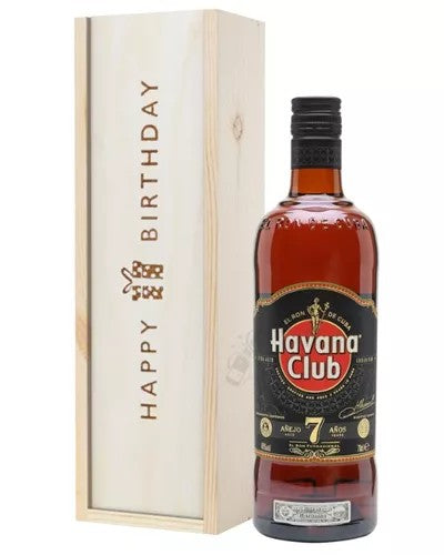 HavanaClub7YearOldRumBirthdayGiftInWoodenBox