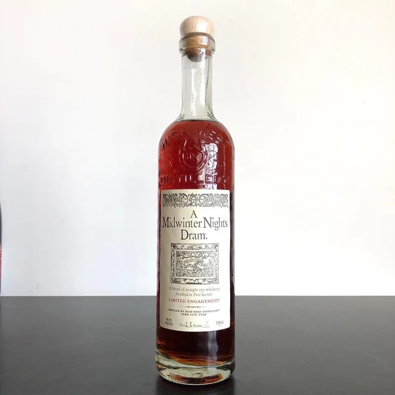 HighWestDistilleryAMidwinterNight’sDramStraightRyeWhiskey,Utah,USA