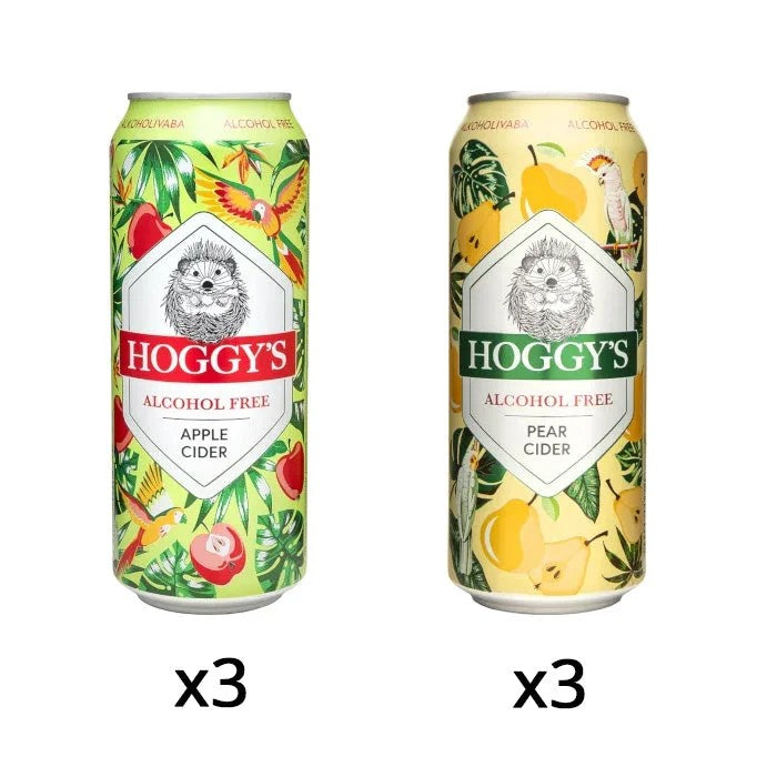Hoggy’sOrchardFavourites–AlcoholFreeCiderApple&Pear6Pack