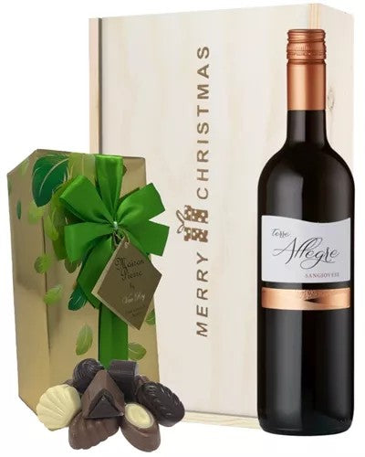 ItalianSangioveseChristmasWineandChocolateGiftBox