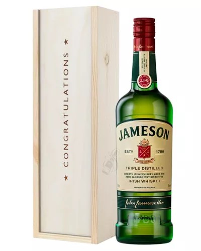 JamesonIrishWhiskeyCongratulationsGiftInWoodenBox