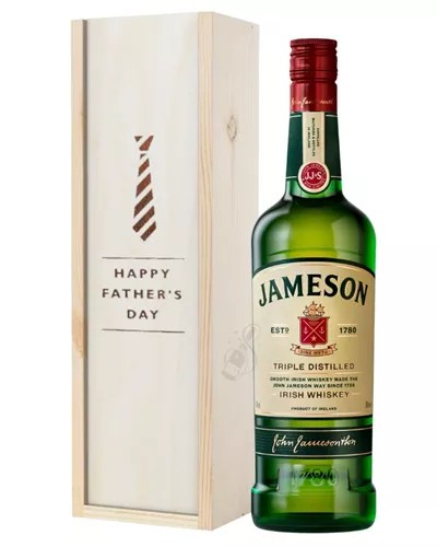 JamesonIrishWhiskeyFathersDayGiftInWoodenBox